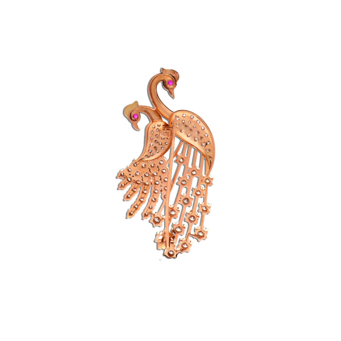 Peacock Brooch